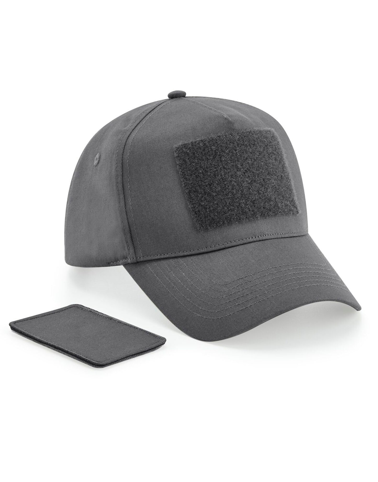 Removable Patch 5 Panel Cap - Graphite Grey
