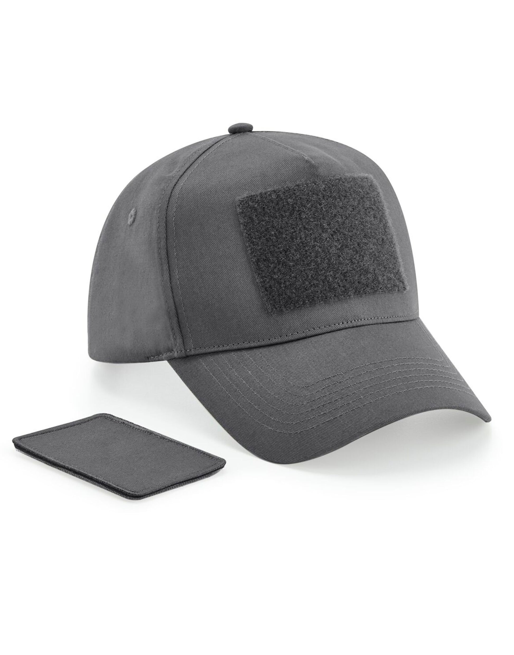 Removable Patch 5 Panel Cap - Graphite Grey