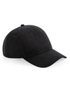 Organic Cotton 5 Panel Cap - Black
