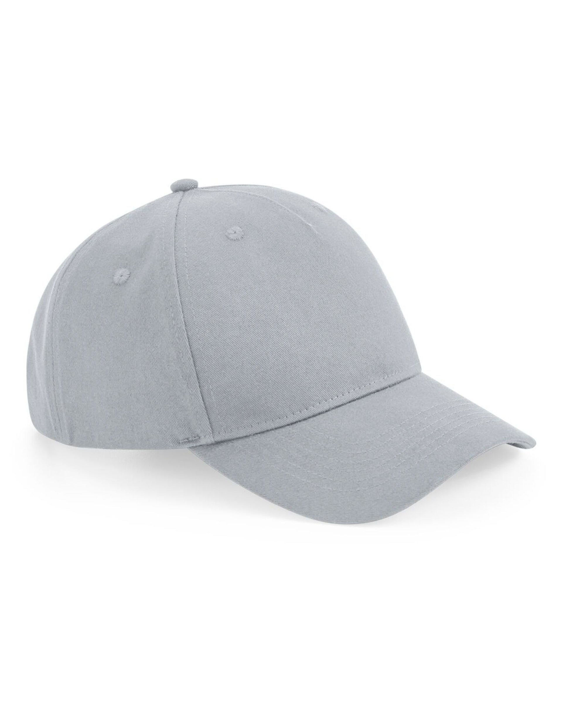 Organic Cotton 5 Panel Cap - Light Grey