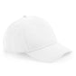 Organic Cotton 5 Panel Cap - White