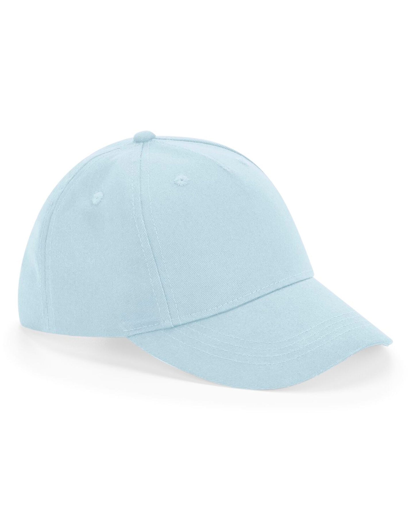 Junior Organic Cotton 5 Panel Cap - Powder Blue