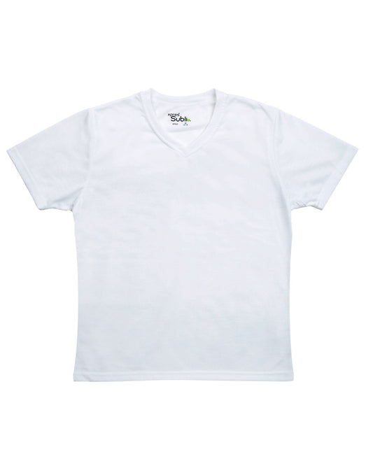 Ladies' Subli Plus® V-Neck T-Shirt - White