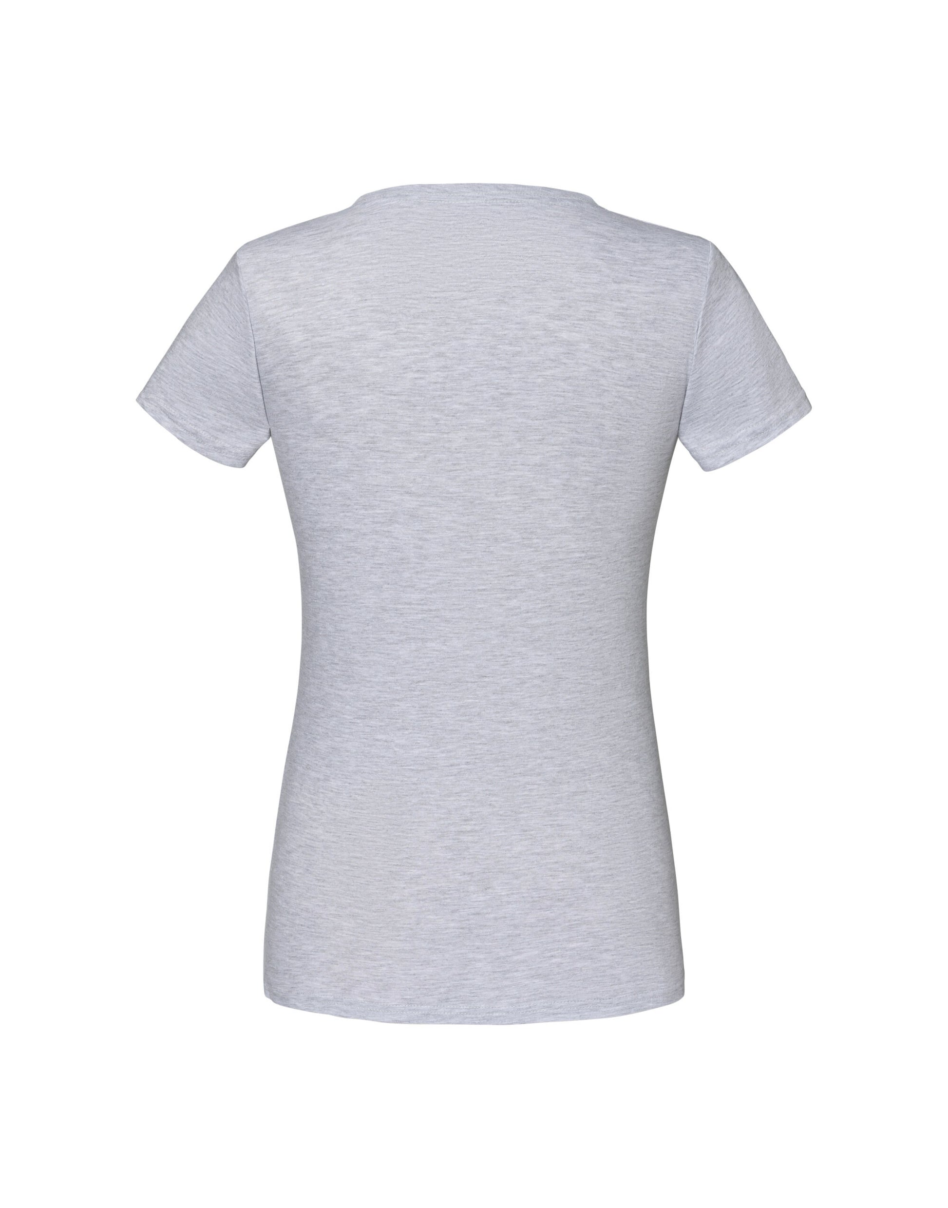 Ladies' Iconic 150 V-Neck T - Heather Grey