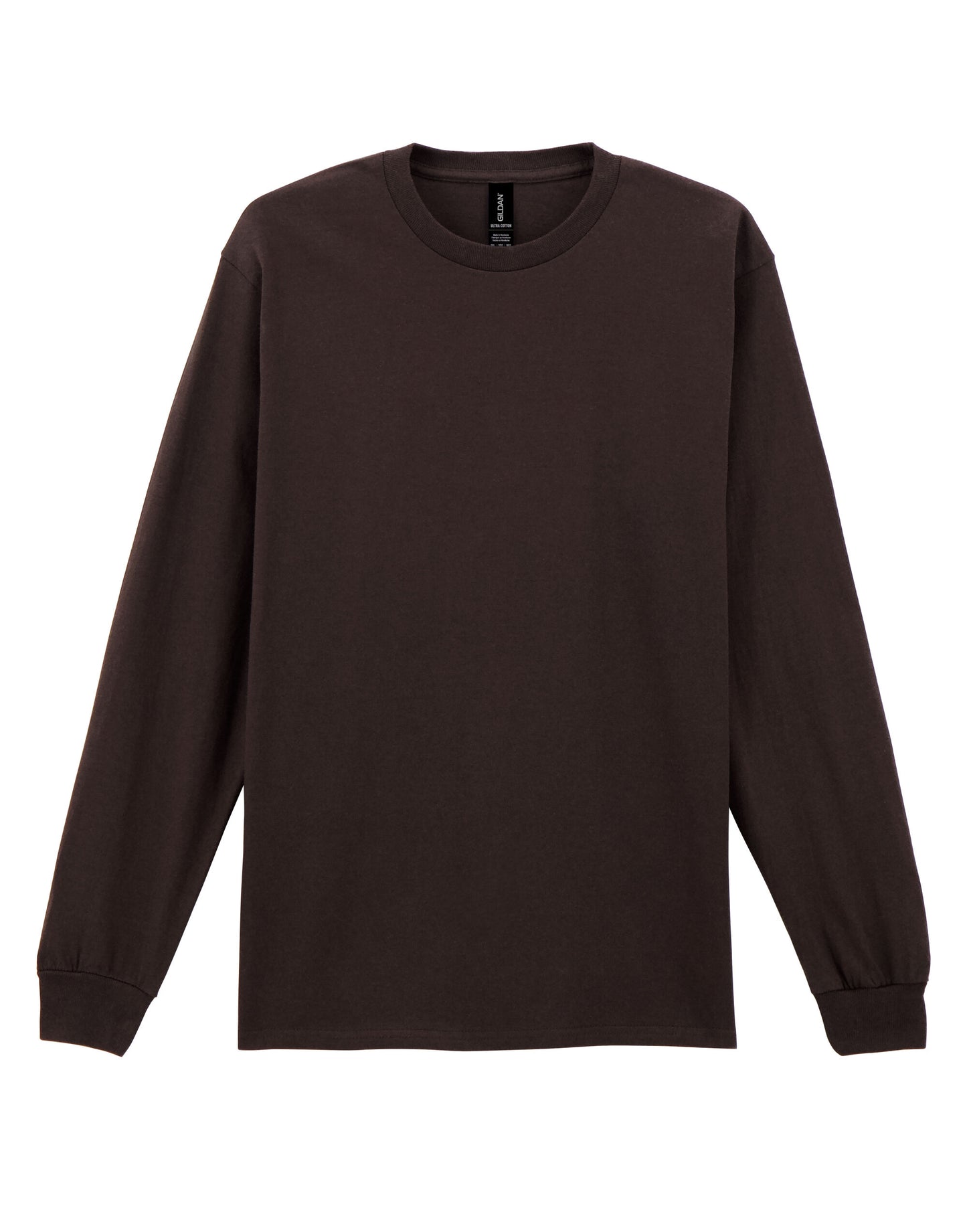 Ultra Cotton™ Adult Long Sleeve T-Shirt - Dark Chocolate
