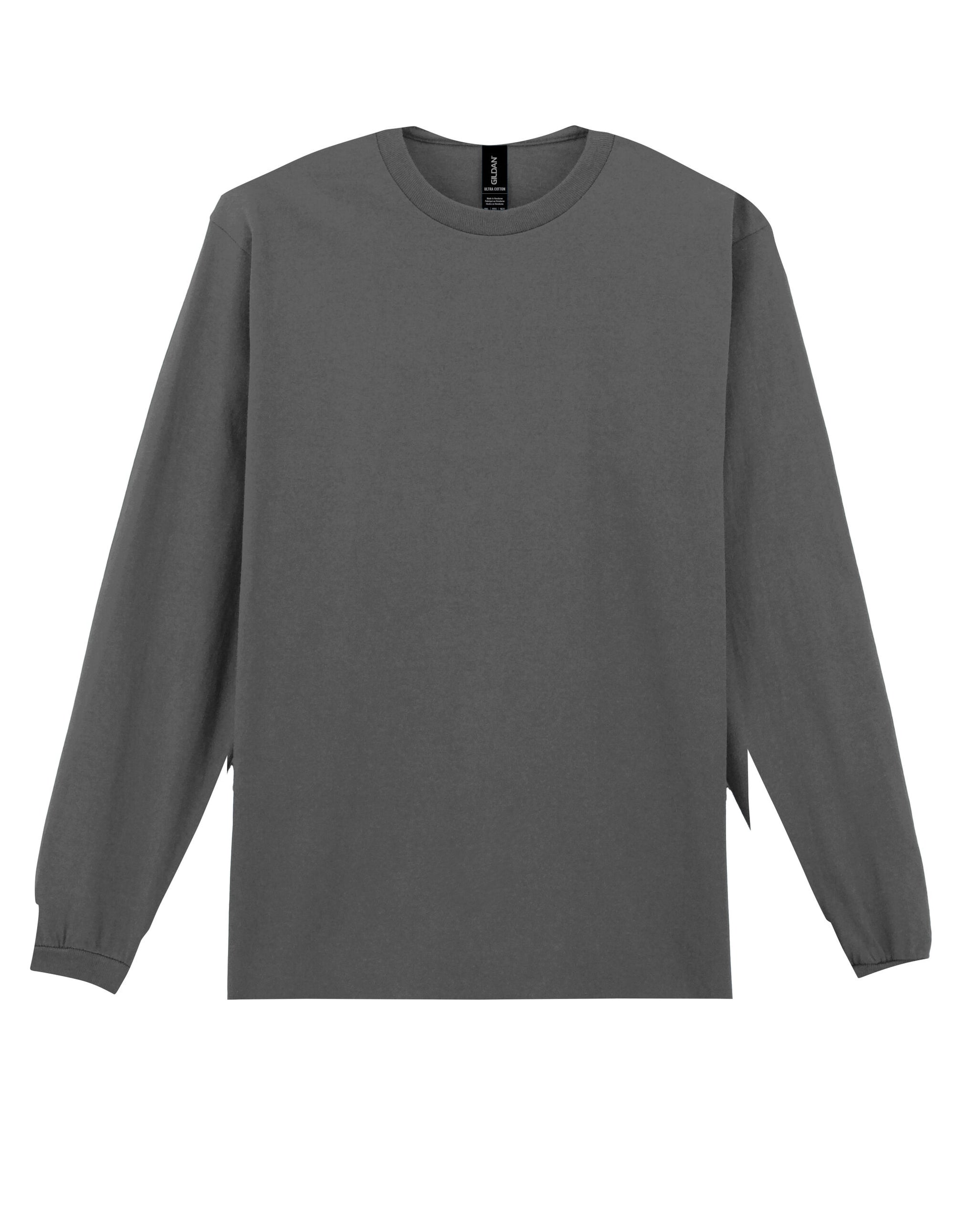 Ultra Cotton™ Adult Long Sleeve T-Shirt - Charcoal
