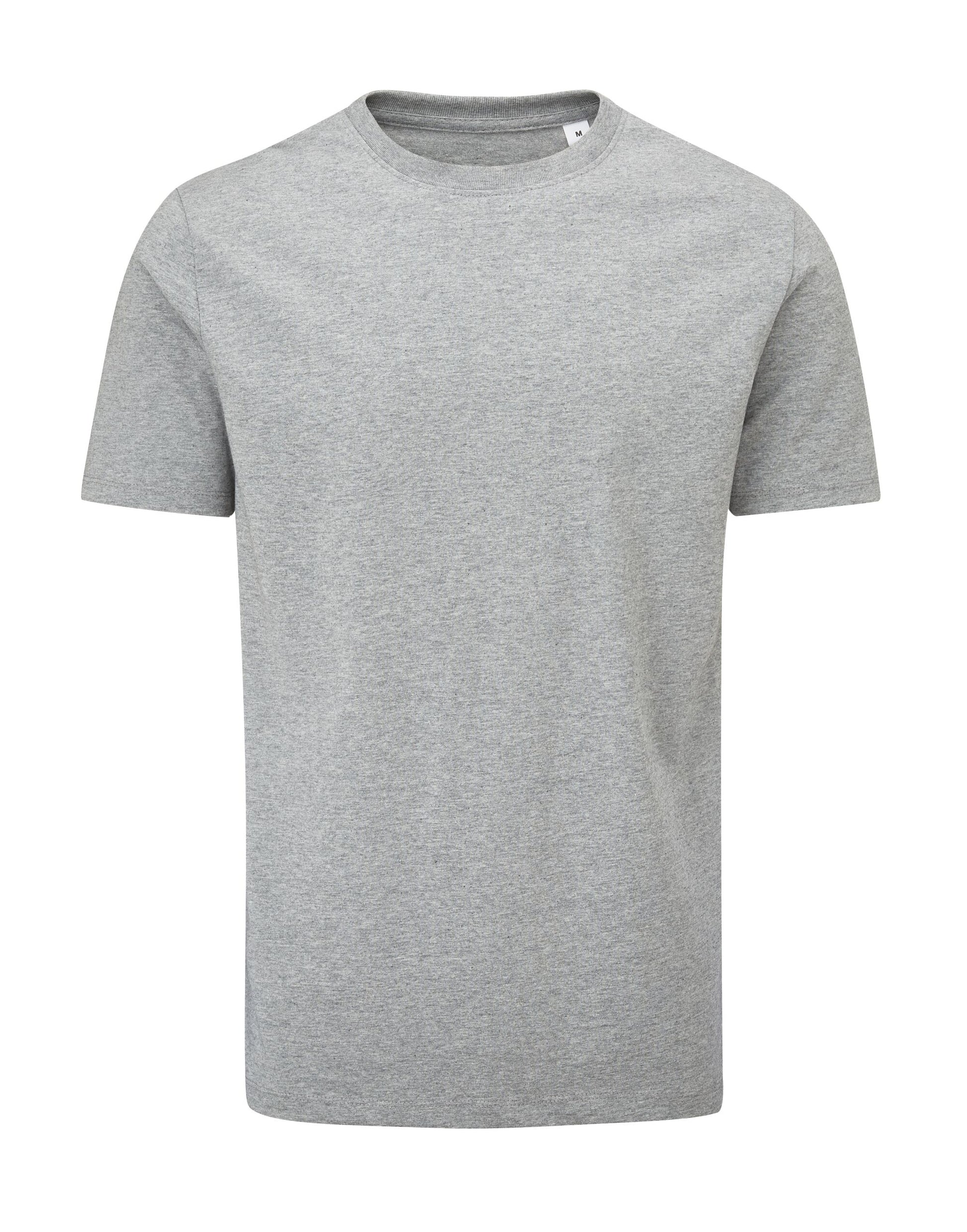 Unisex Essential Organic Heavy T - Heather Grey Melange