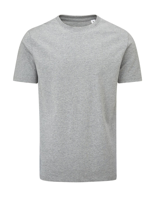 Unisex Essential Organic Heavy T - Heather Grey Melange