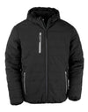 Black Compass Padded Winter Jacket - Black/ Grey