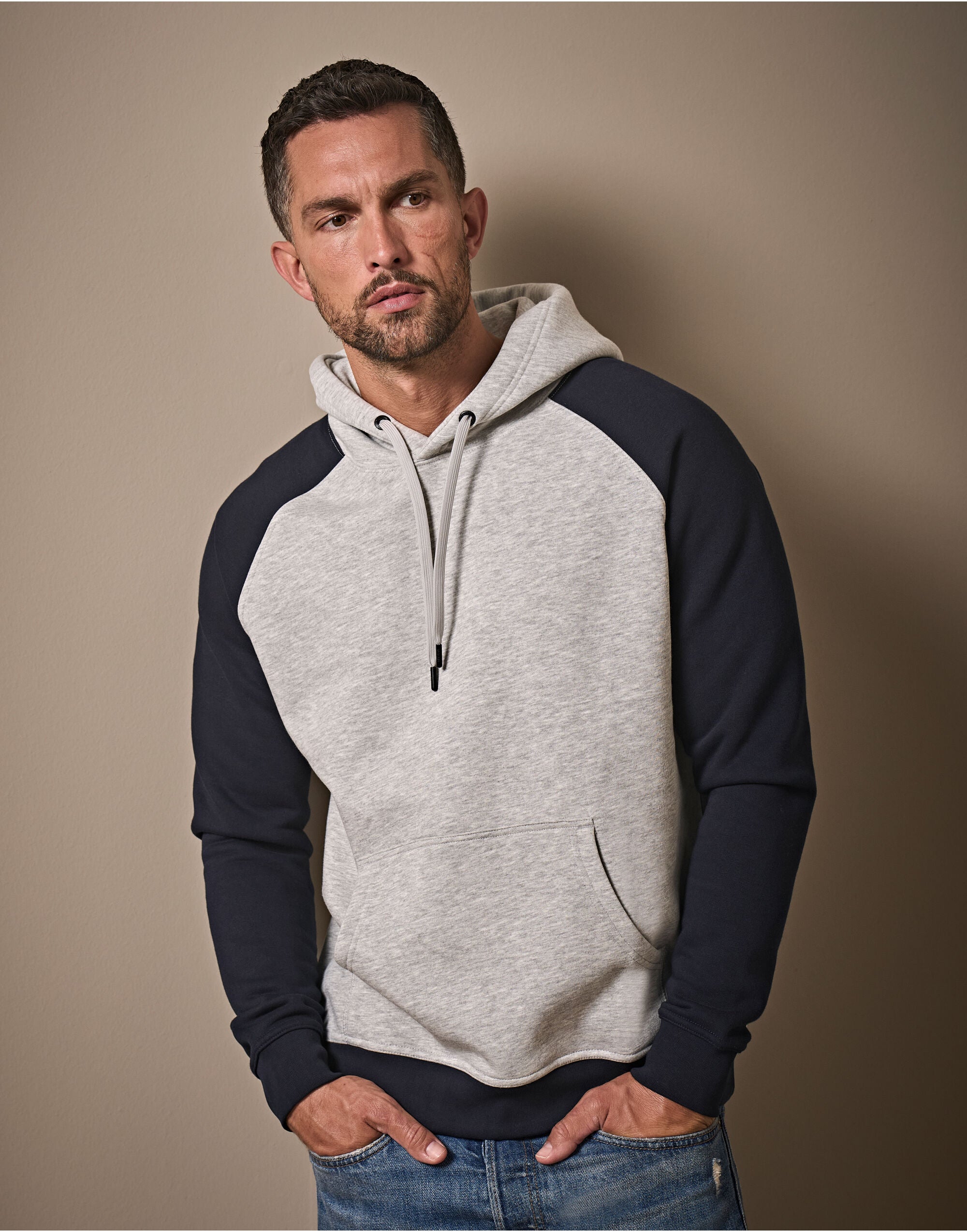 Men's Two-Tone Hooded Sweatshirt