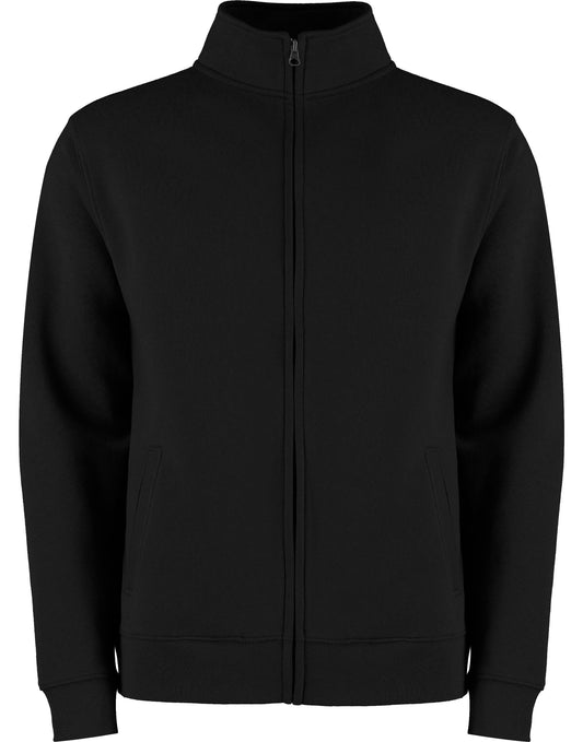 Regular Fit Zipped Sweatshirt - Black
