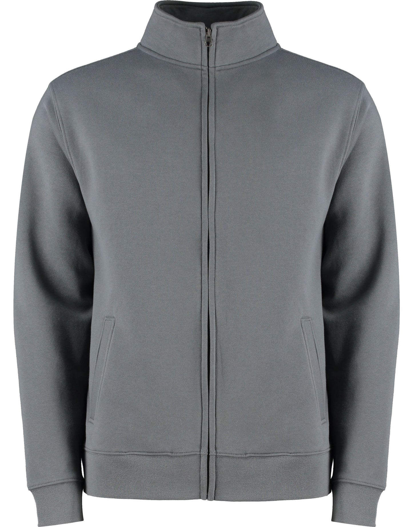 Regular Fit Zipped Sweatshirt - Dark Grey
