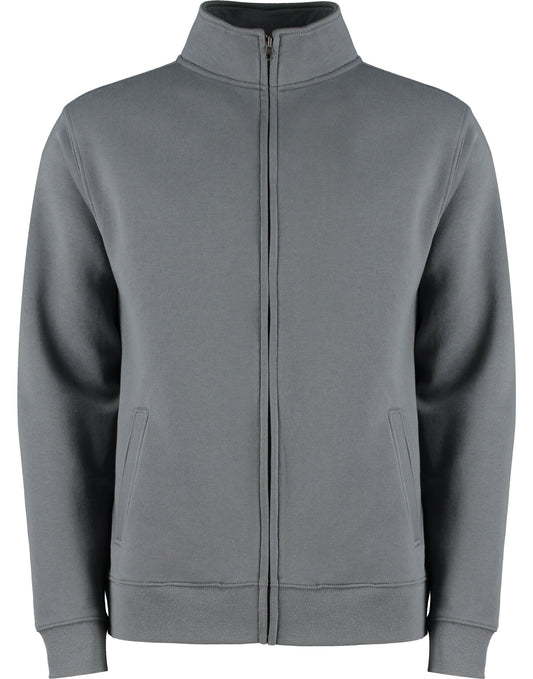 Regular Fit Zipped Sweatshirt - Dark Grey