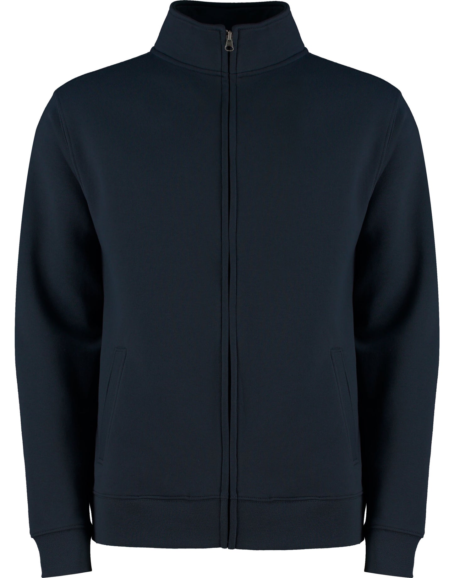 Regular Fit Zipped Sweatshirt - Navy