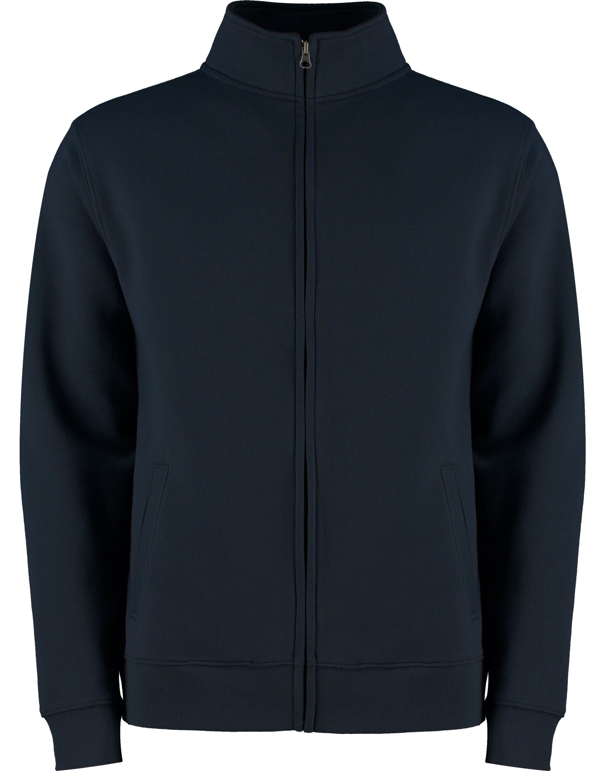 Regular Fit Zipped Sweatshirt - Navy