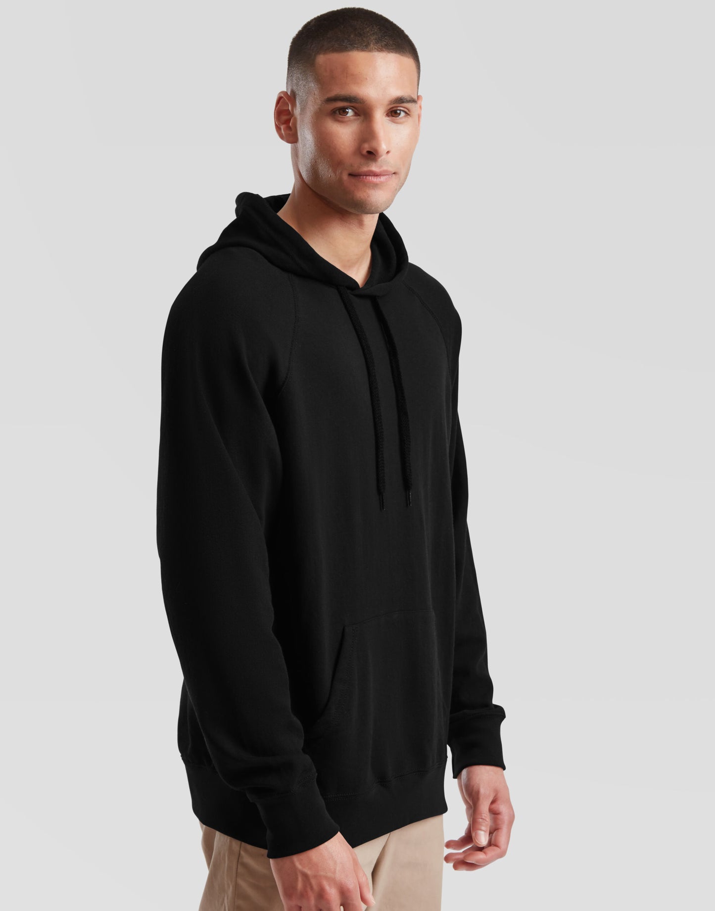 Men's Lightweight Hooded Sweat - Black