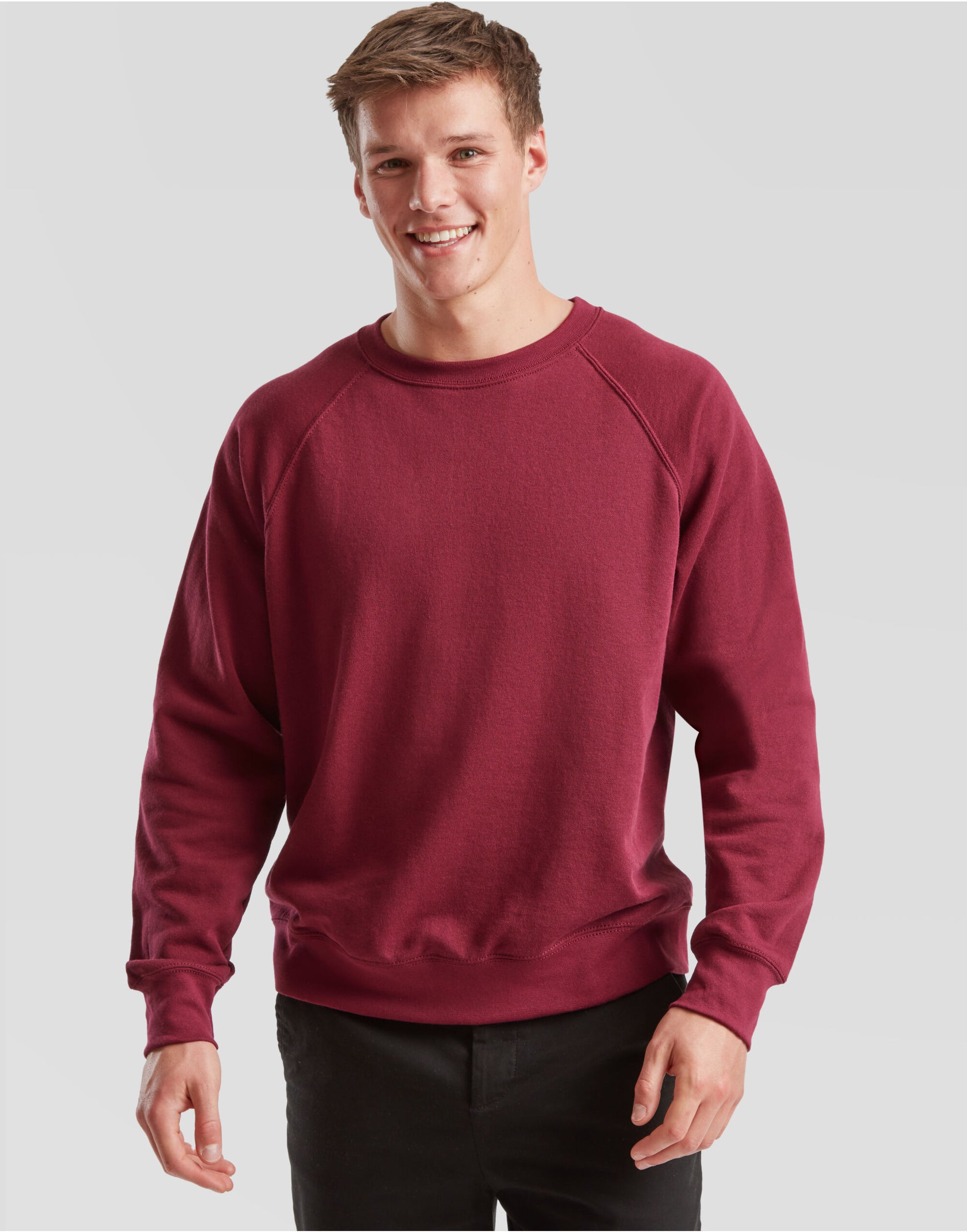 Men's Classic Raglan Sweat - Burgundy