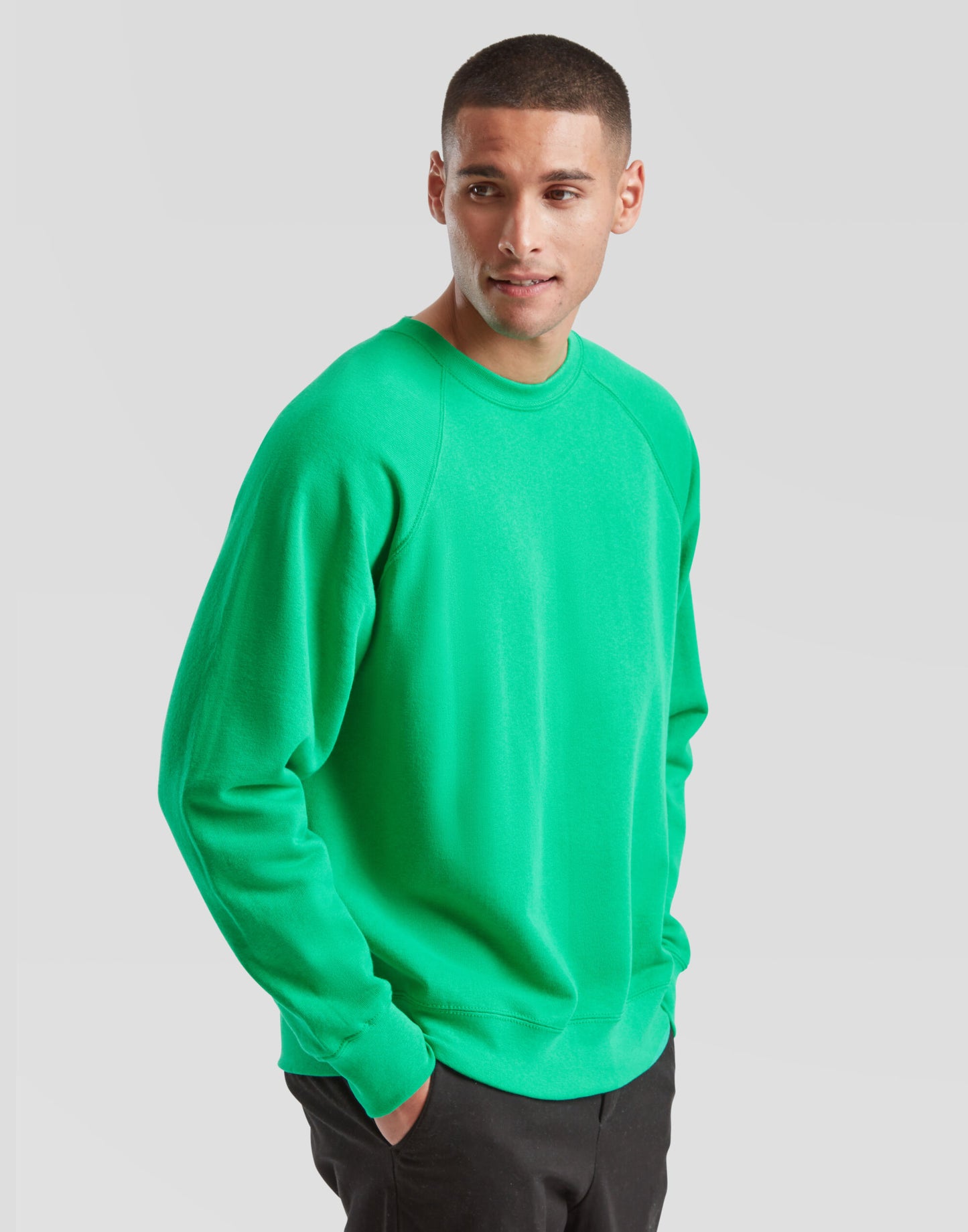 Men's Classic Raglan Sweat - Kelly Green