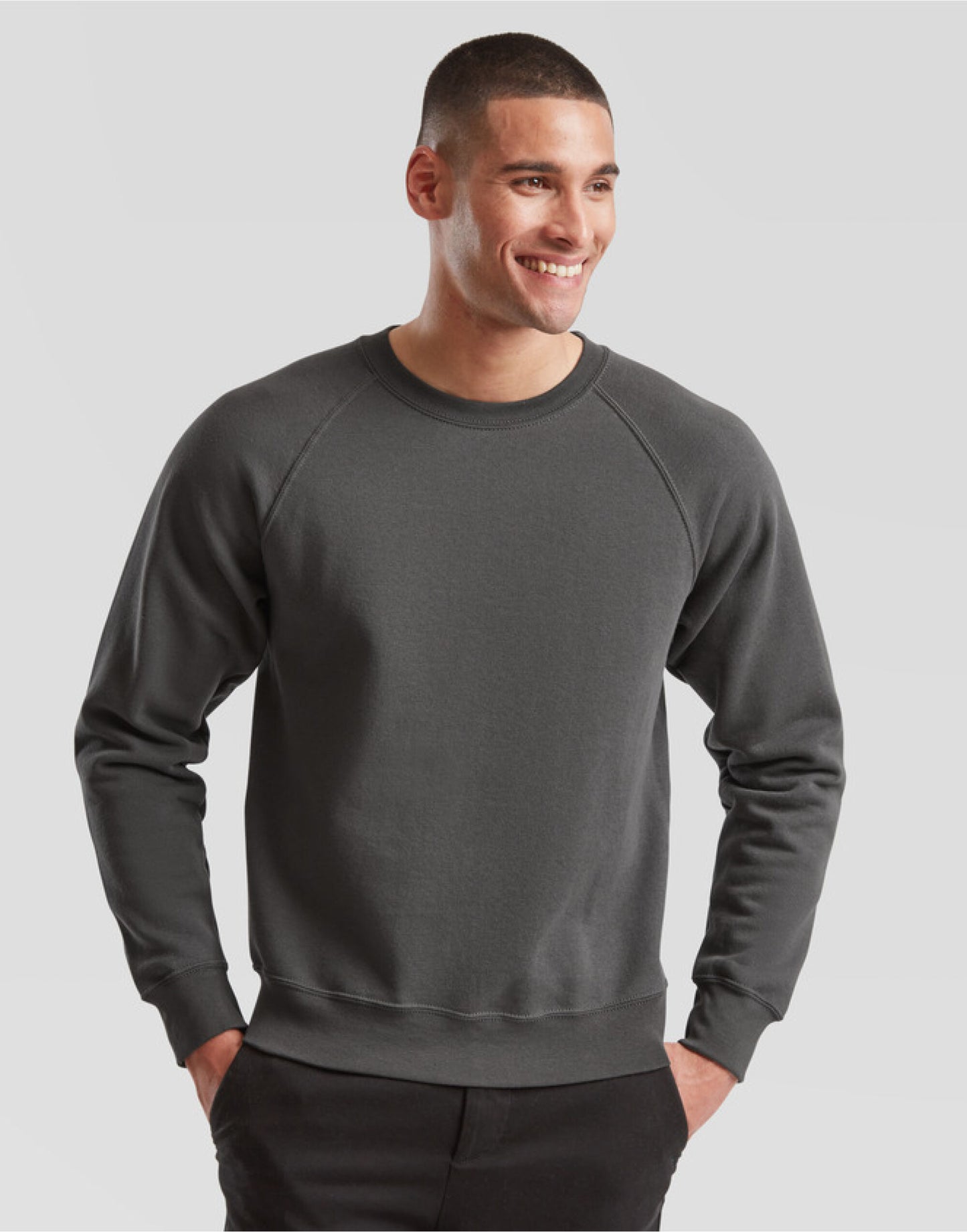 Men's Classic Raglan Sweat - Light Graphite