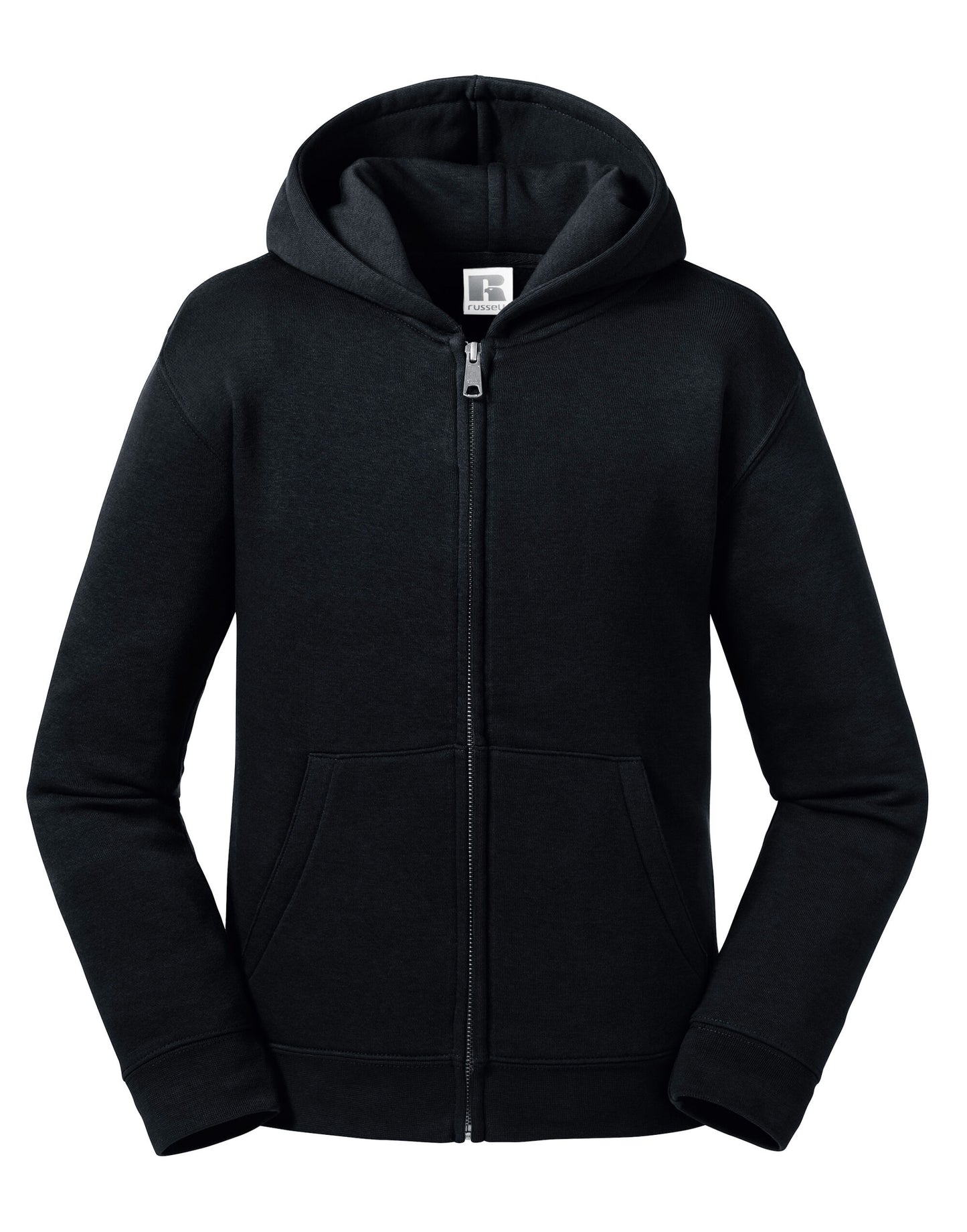 Kids Authentic Zip Hood Sweat - Black