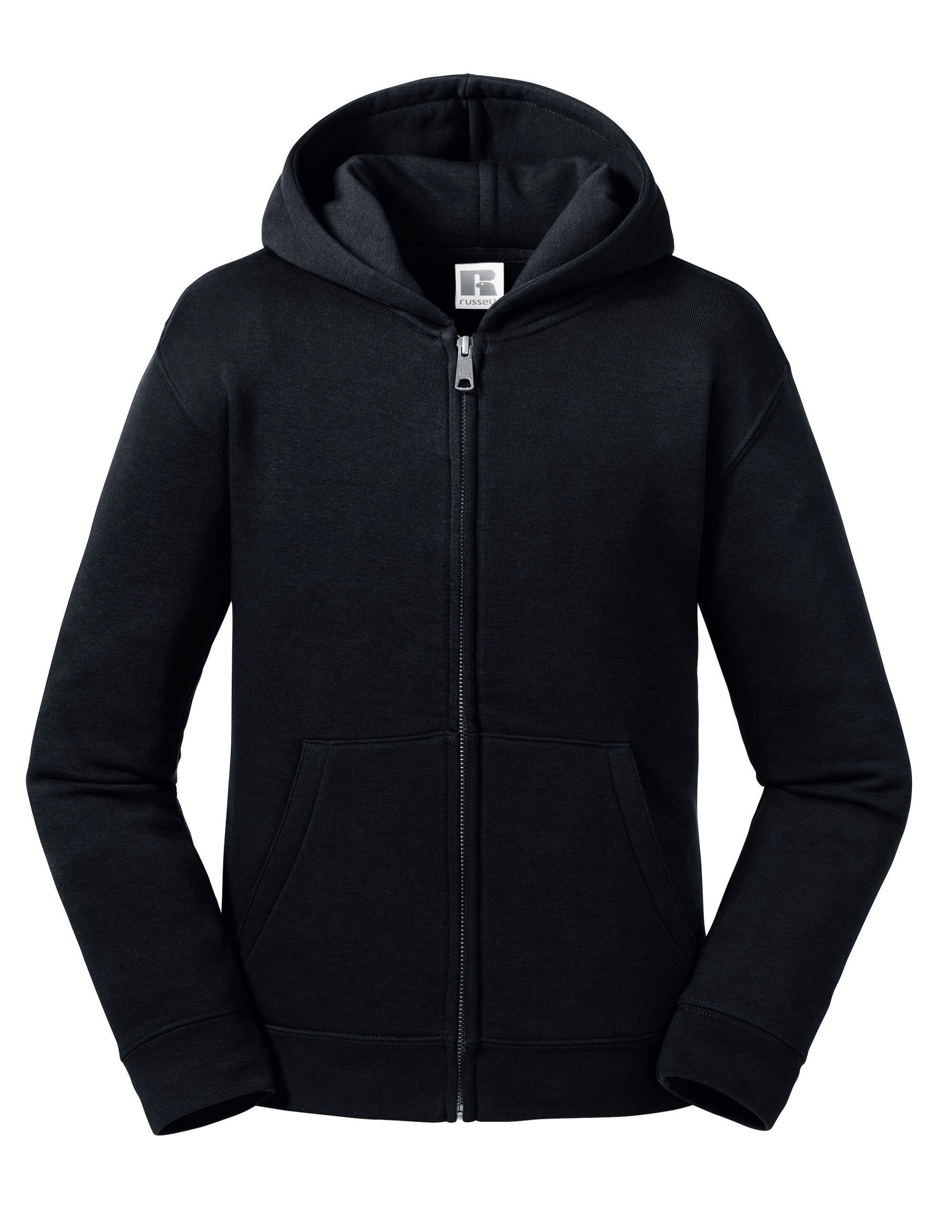 Kids Authentic Zip Hood Sweat - Black