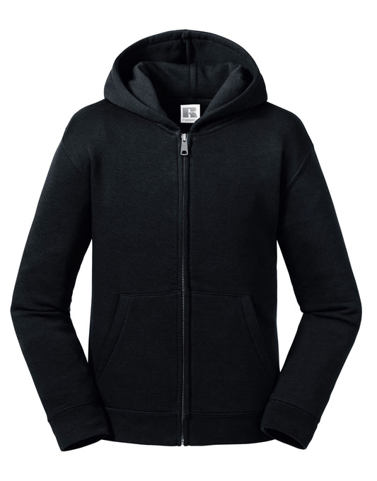 Kids Authentic Zip Hood Sweat - Black