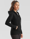 Ladies' Premium Hooded Sweat Jacket - Black