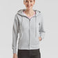 Ladies' Premium Hooded Sweat Jacket - Heather Grey