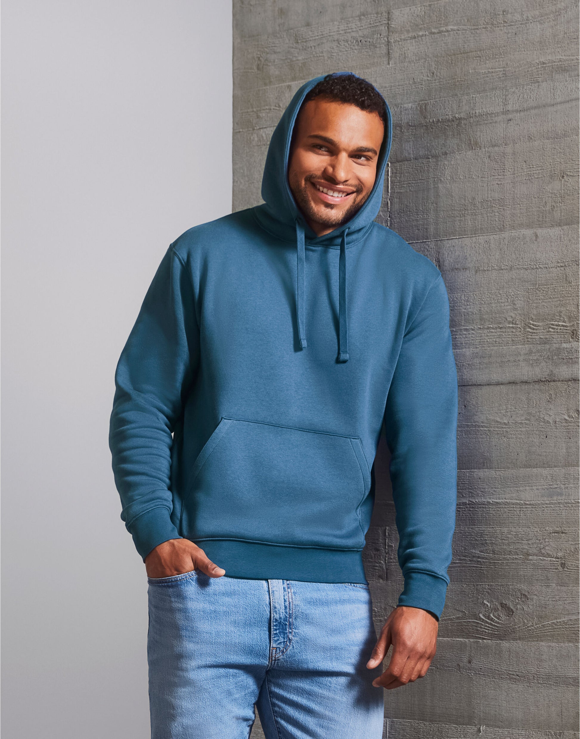 Men's Authentic Hooded Sweat - Indigo