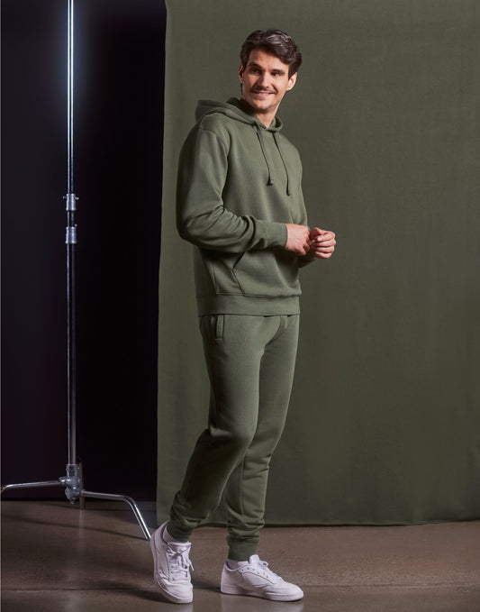 Men's Authentic Hooded Sweat - Olive