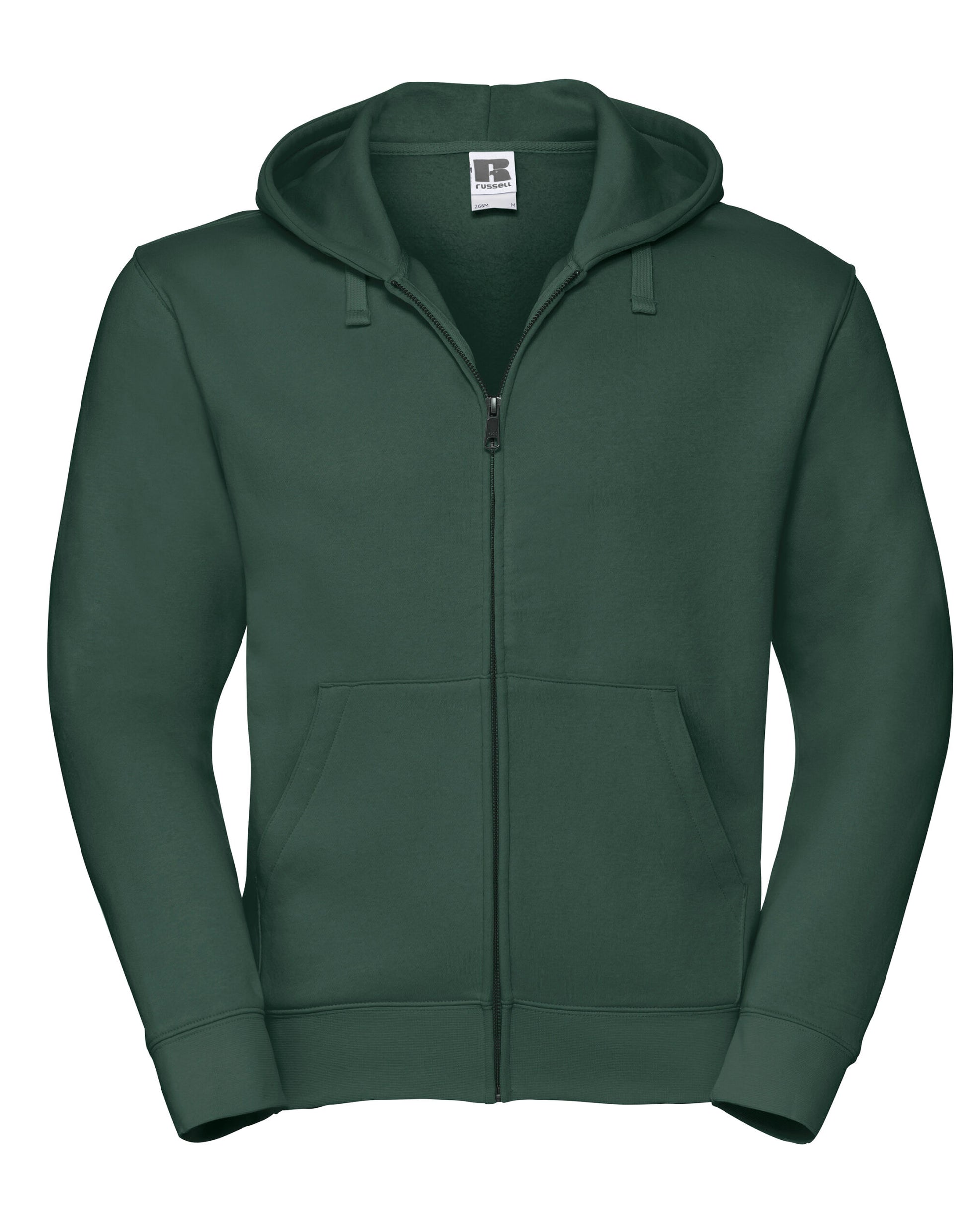 Men's Authentic Zipped Hood Jacket - Bottle Green