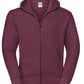 Men's Authentic Zipped Hood Jacket - Burgundy