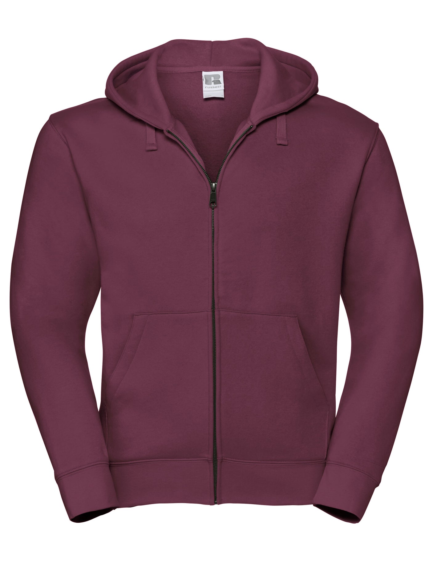 Men's Authentic Zipped Hood Jacket - Burgundy