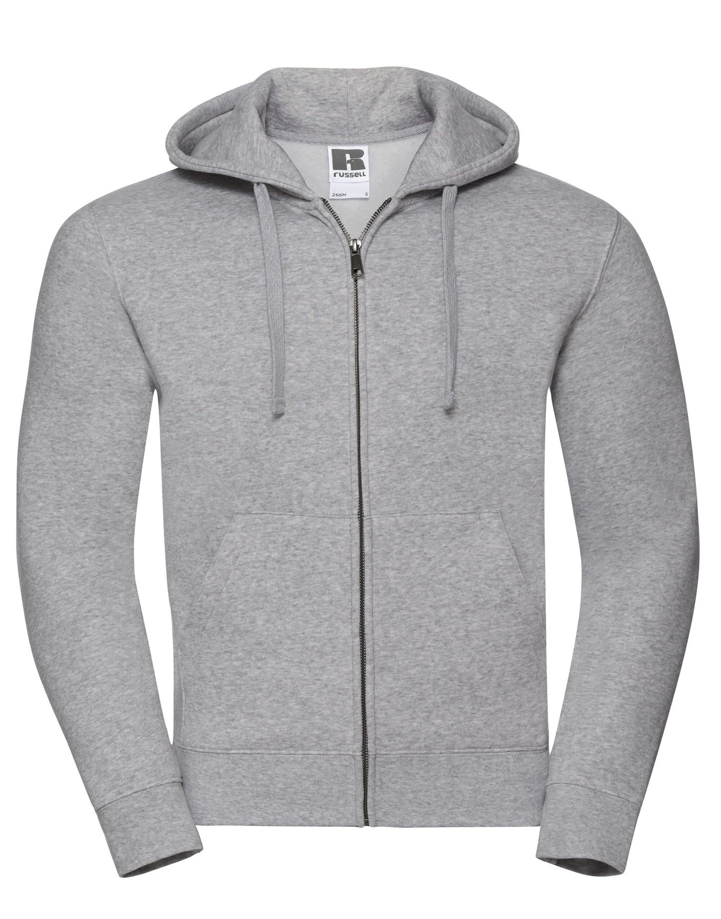 Men's Authentic Zipped Hood Jacket - Light Oxford