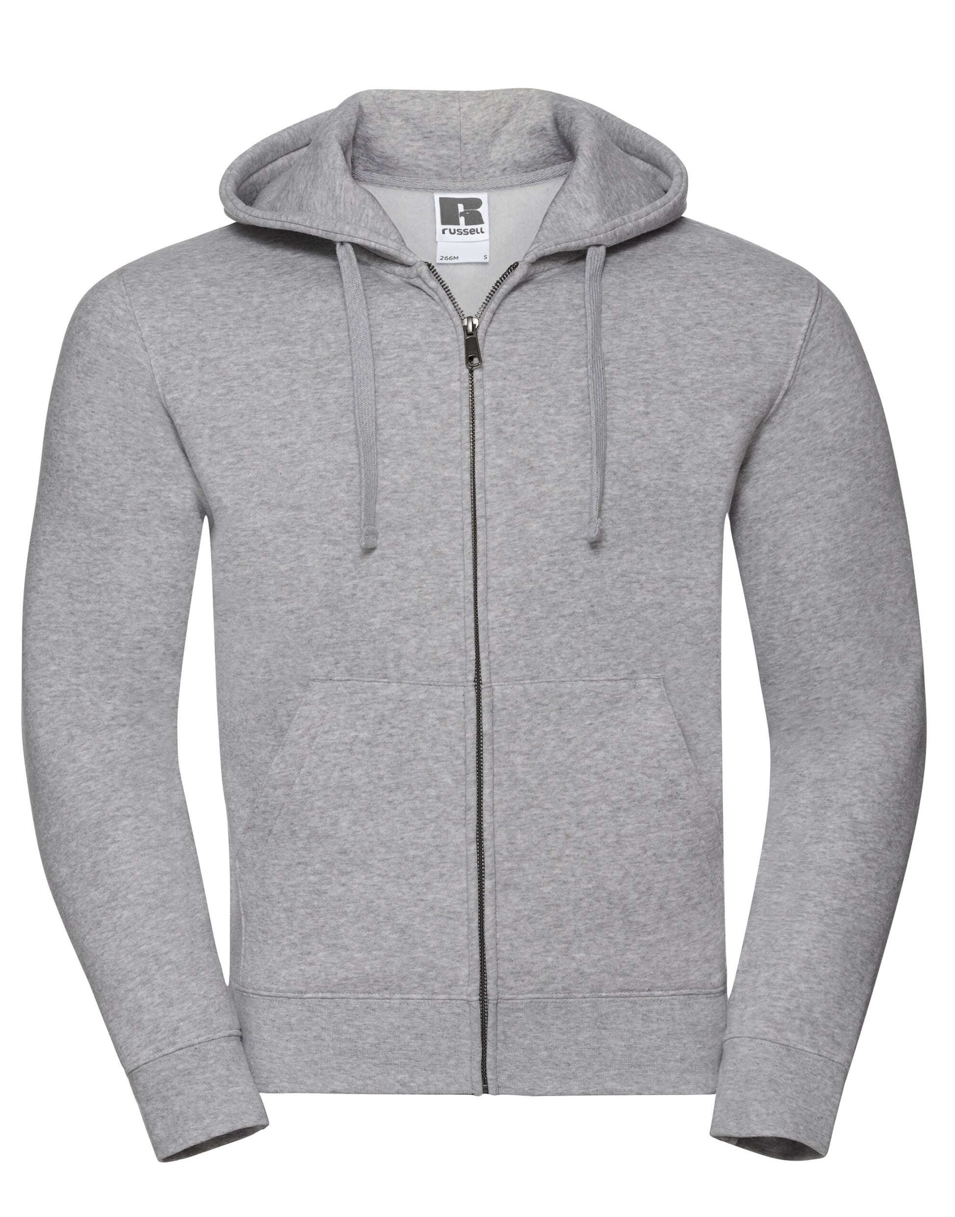 Men's Authentic Zipped Hood Jacket - Light Oxford