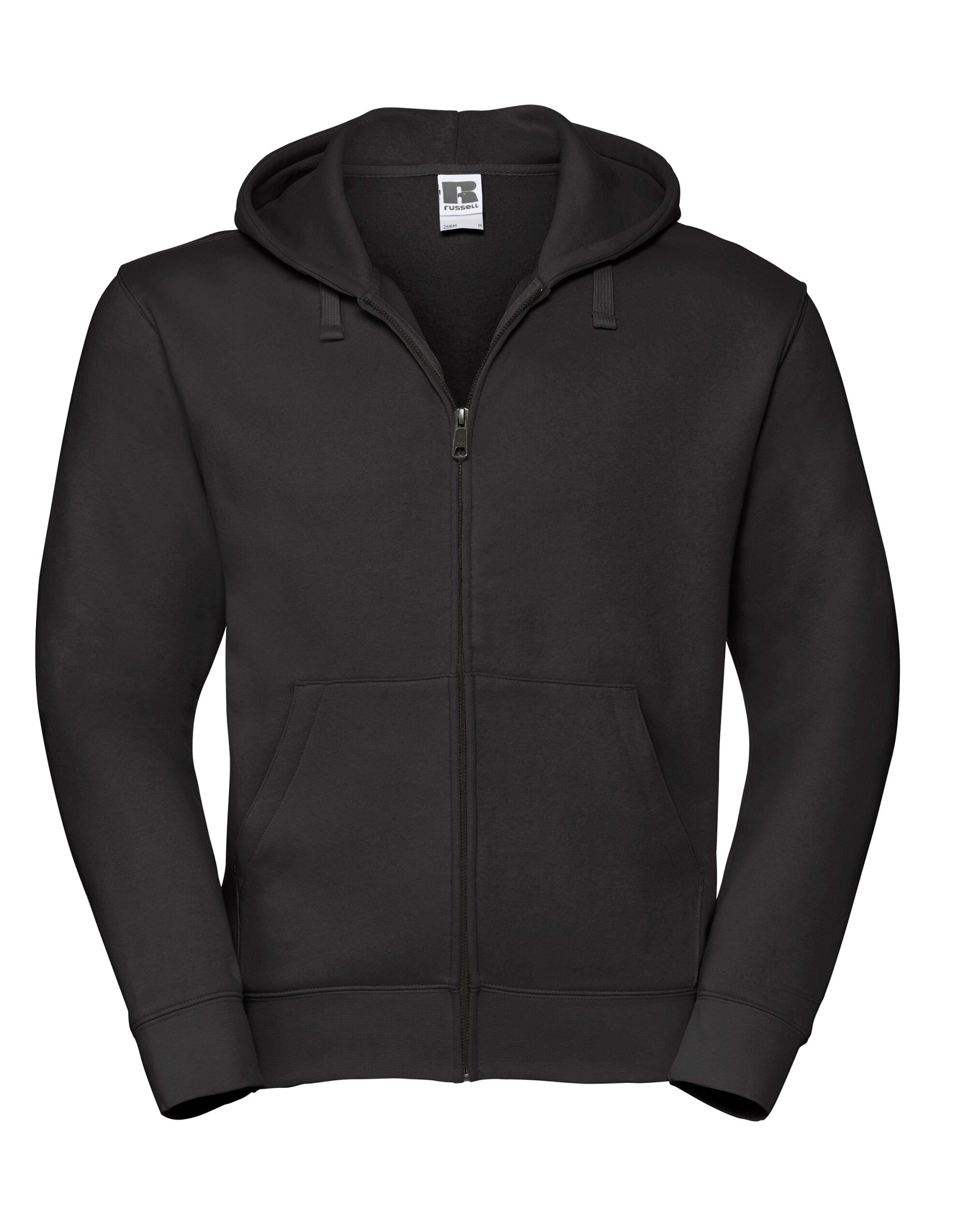 Men's Authentic Zipped Hood Jacket - Black
