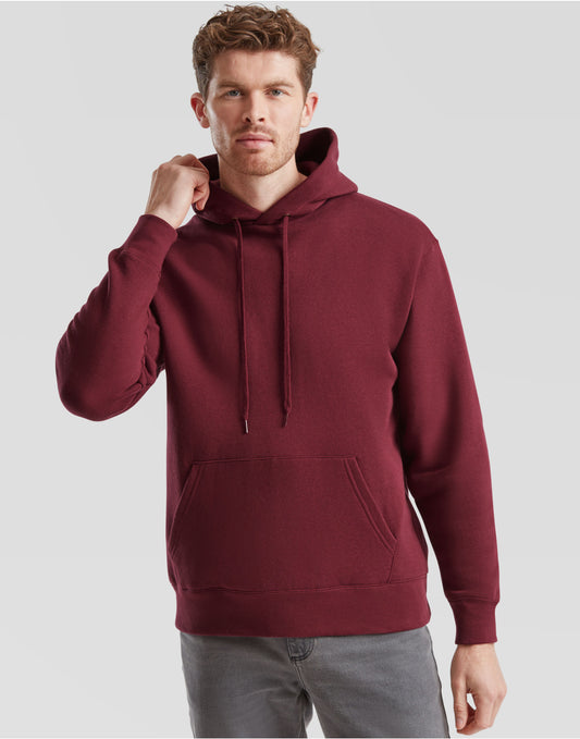 Men's Premium Hooded Sweat - Burgundy