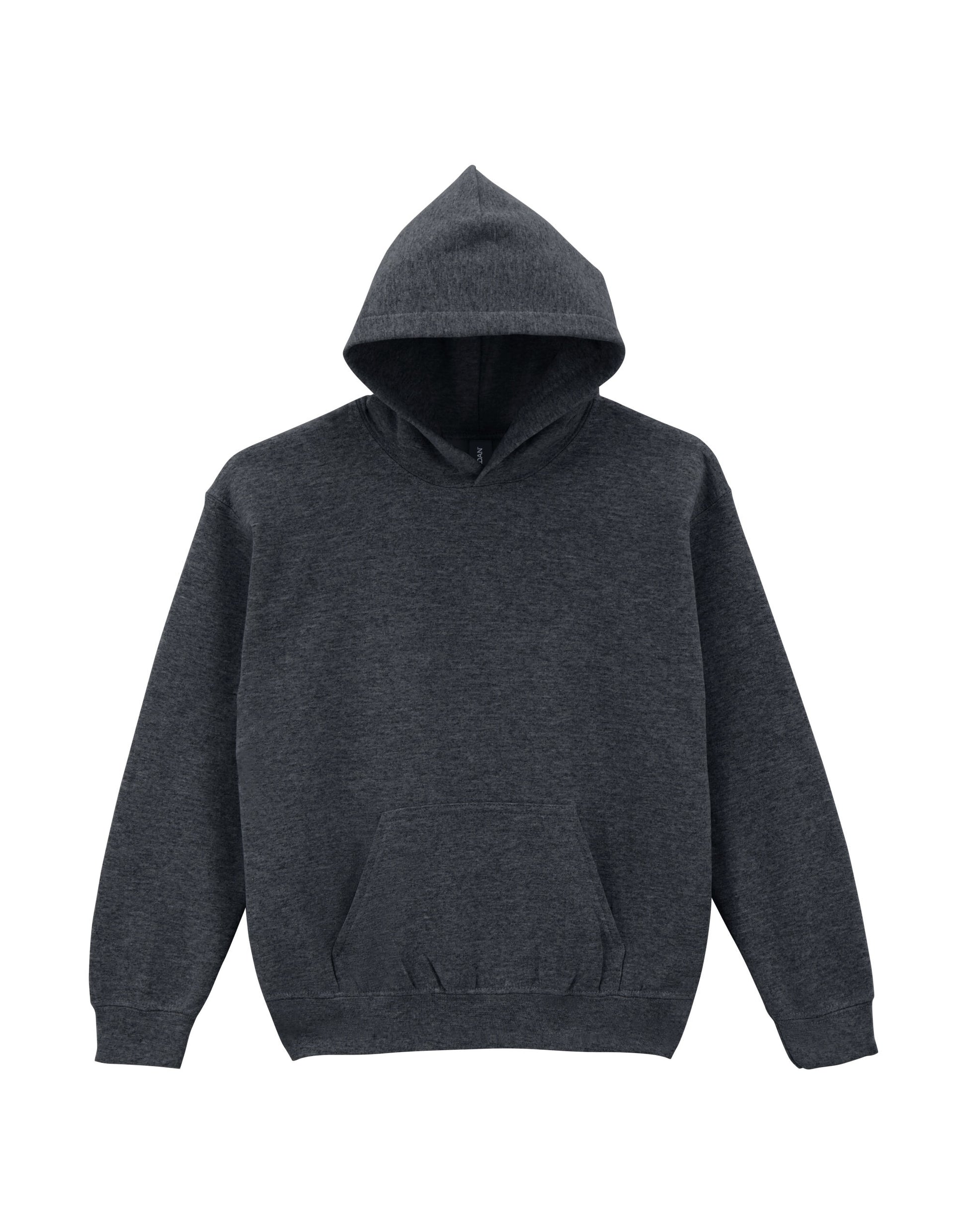 Heavy Blend™ Youth Hooded Sweatshirt - Fan Charcoal Heather