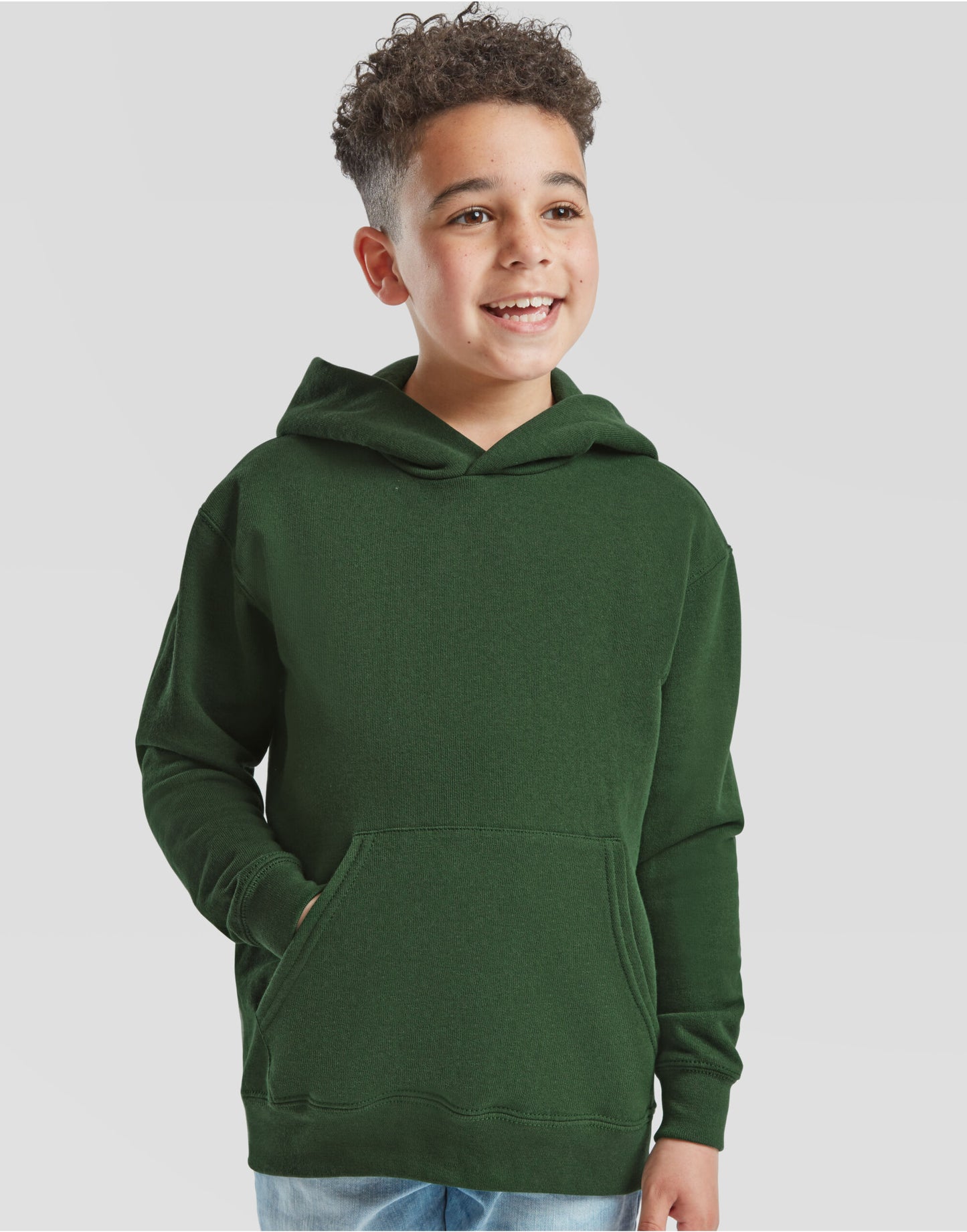 Kid's Classic Hooded Sweat - Bottle Green