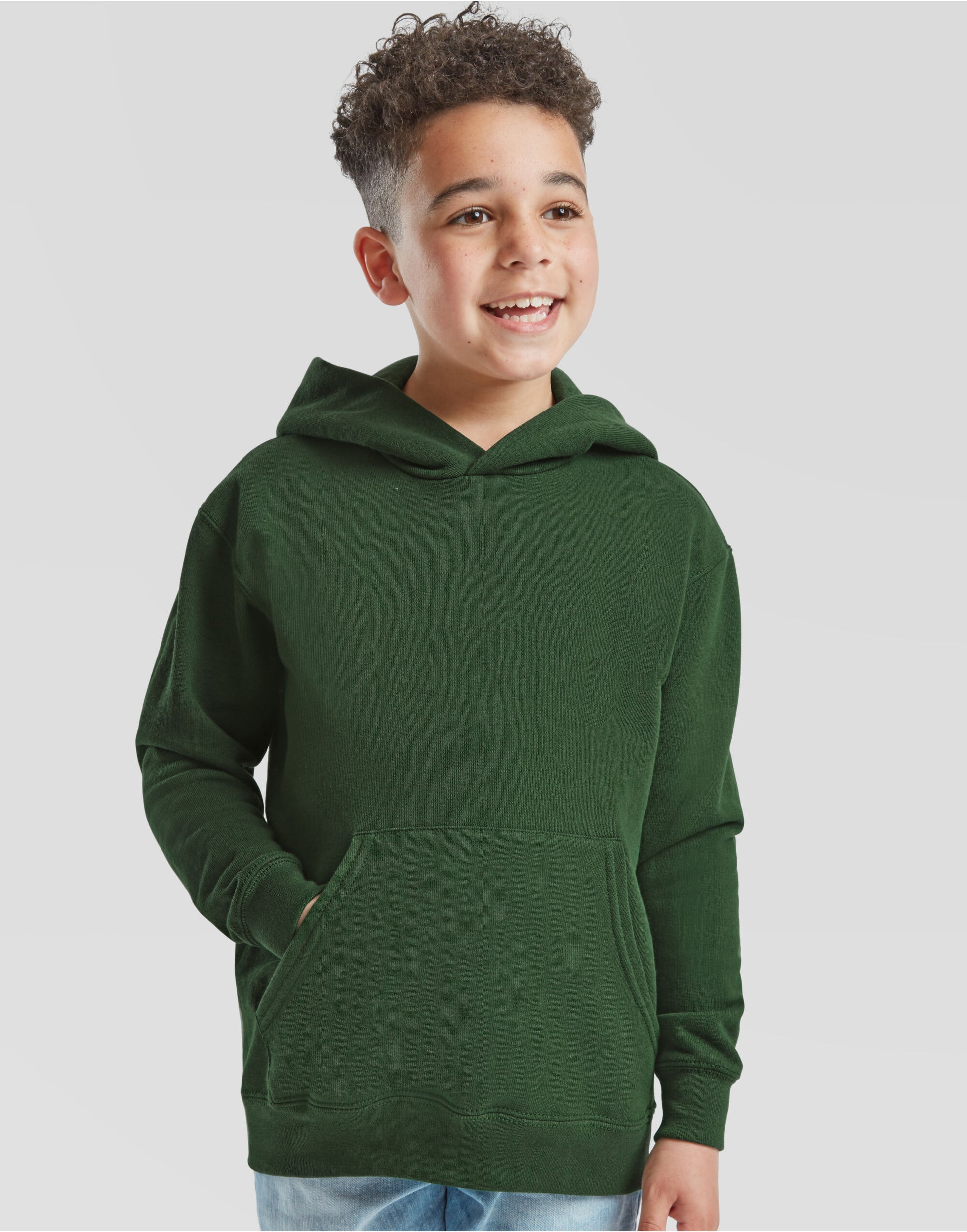 Kid's Classic Hooded Sweat - Bottle Green