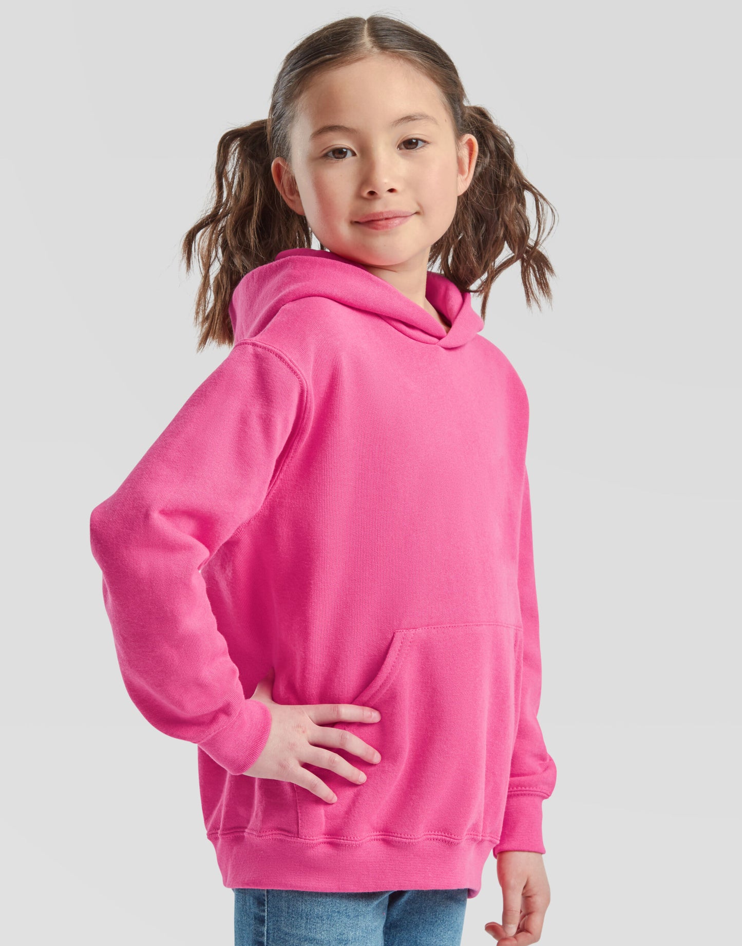 Kid's Classic Hooded Sweat - Fuchsia