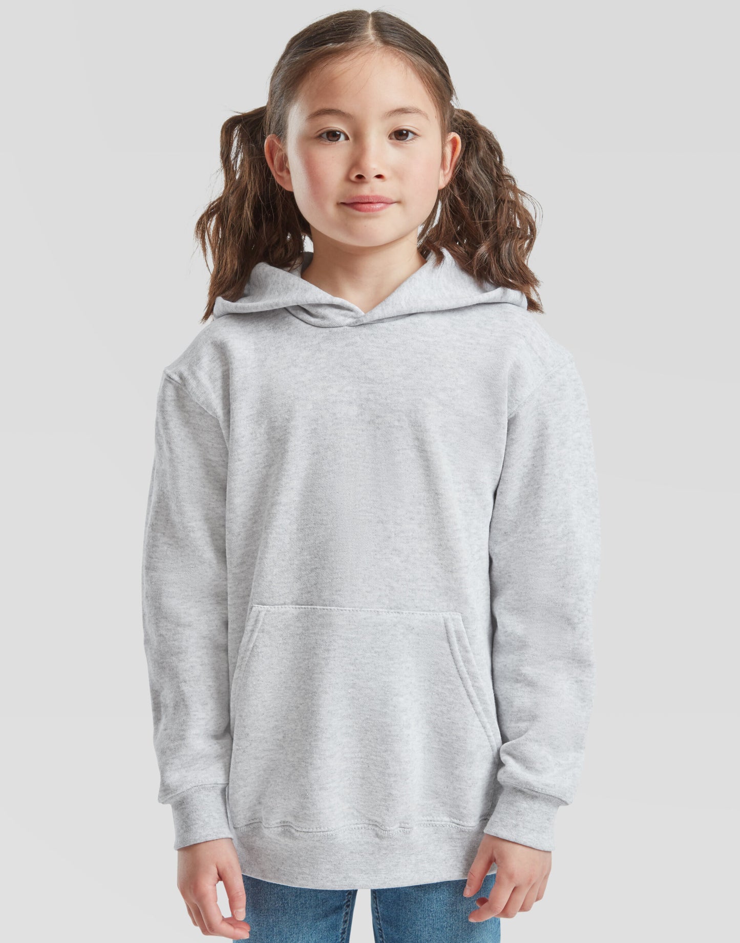 Kid's Classic Hooded Sweat - Heather Grey