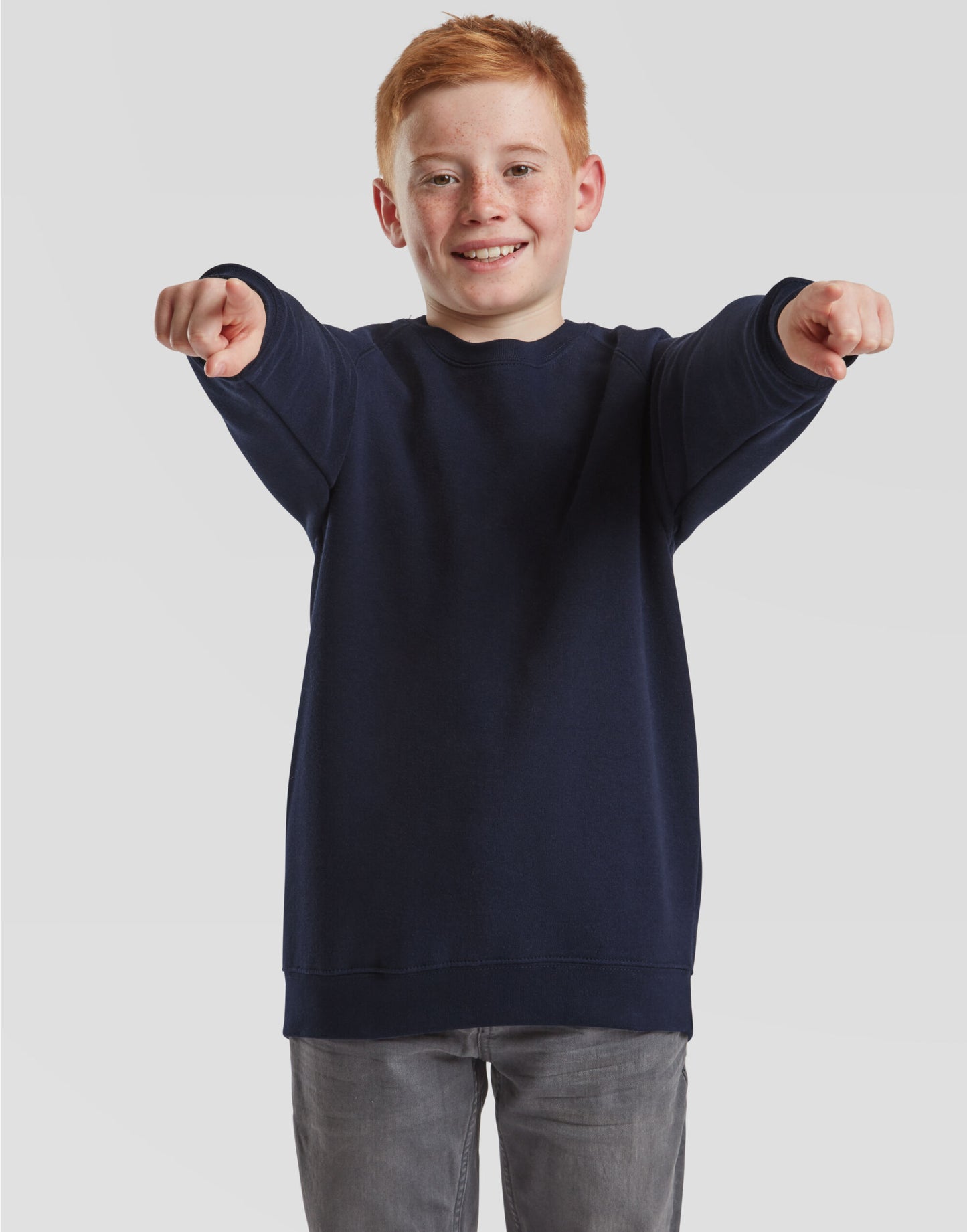 Kid's Classic Raglan Sweat - Deep Navy