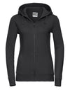 Ladies' Authentic Zipped Hood Jacket - Black