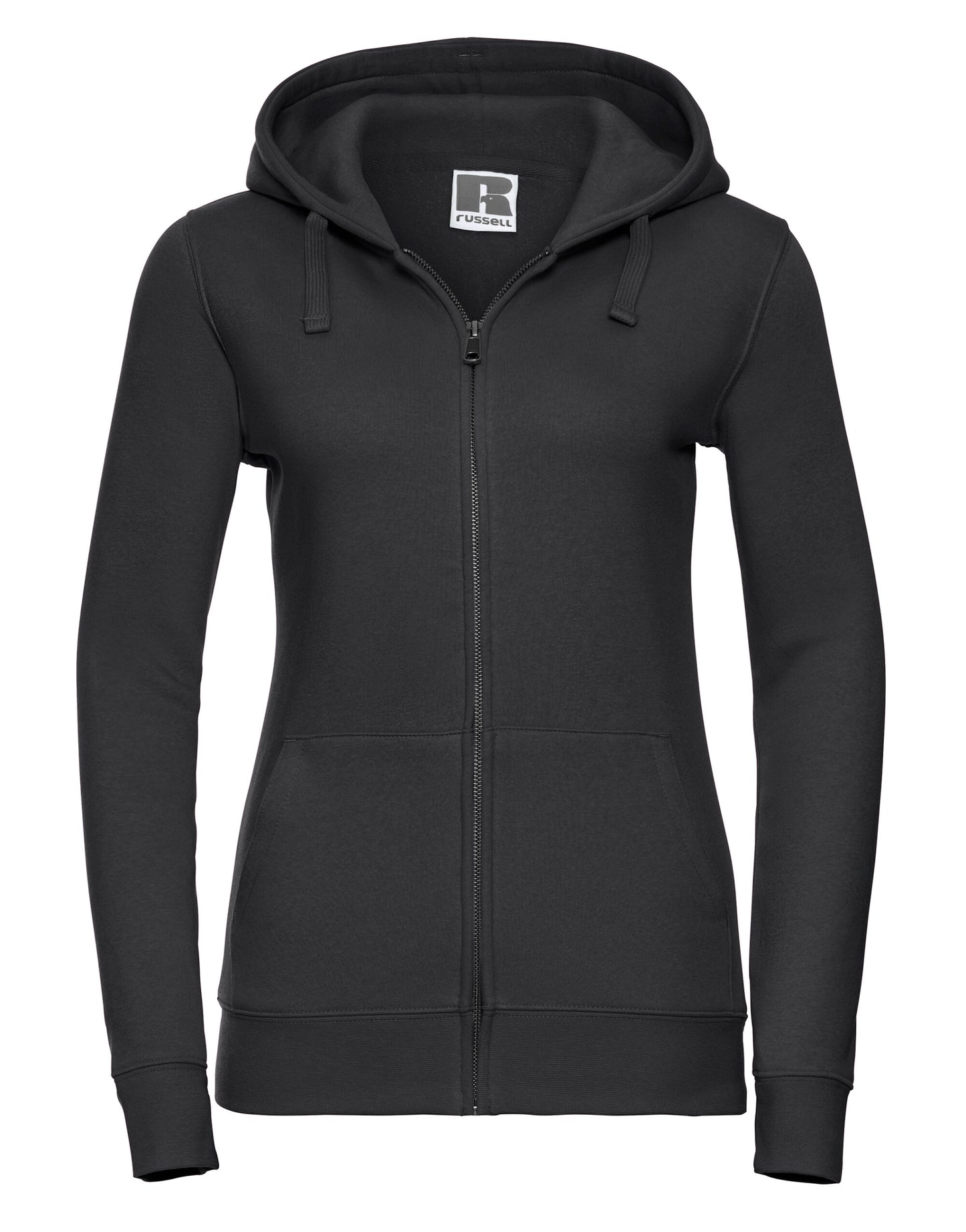 Ladies' Authentic Zipped Hood Jacket - Black