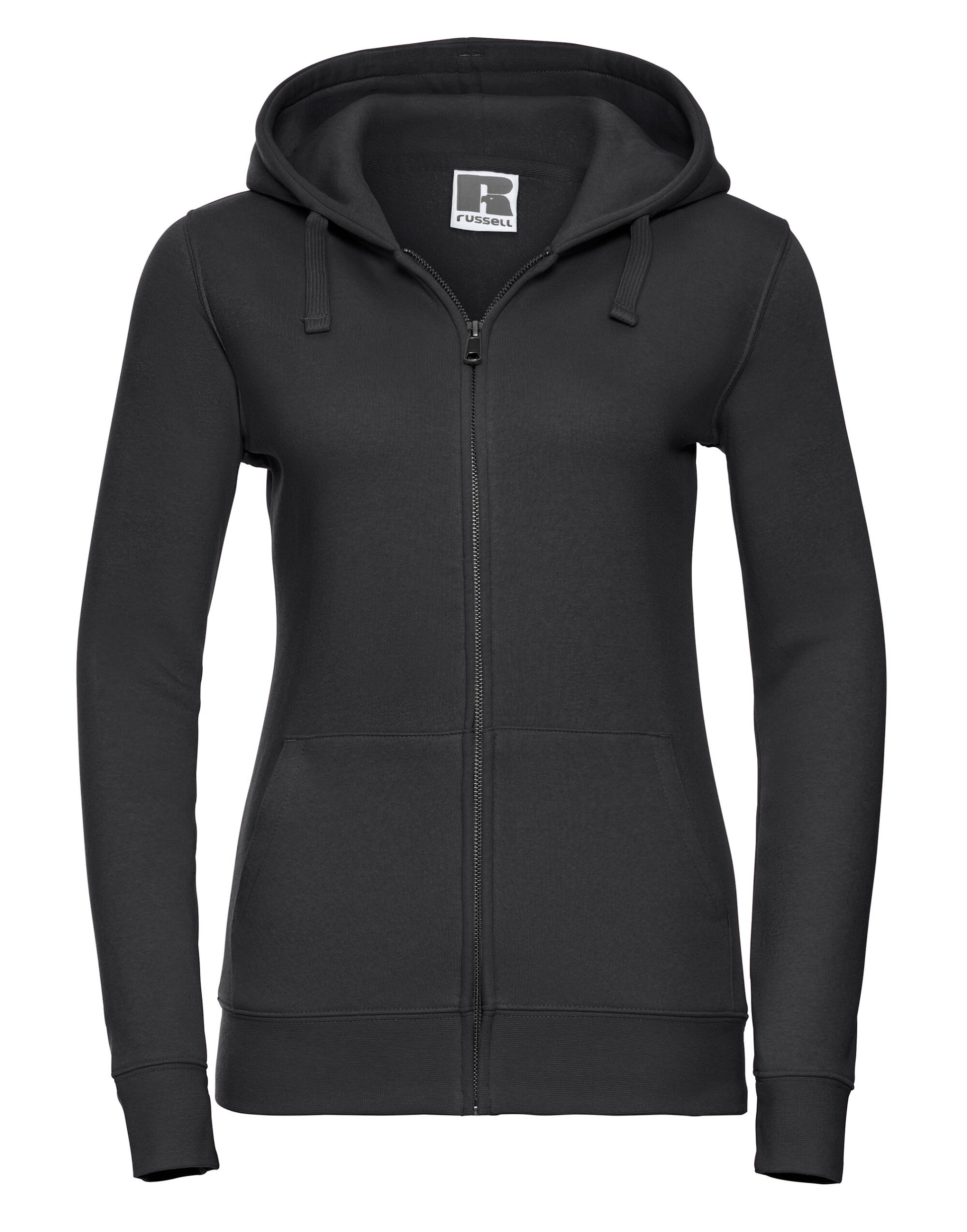 Ladies' Authentic Zipped Hood Jacket - Black