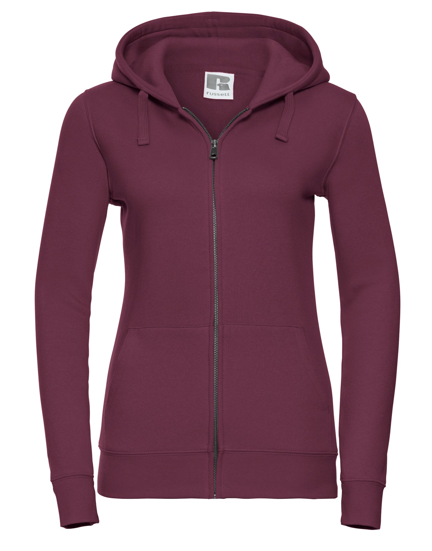 Ladies' Authentic Zipped Hood Jacket - Burgundy