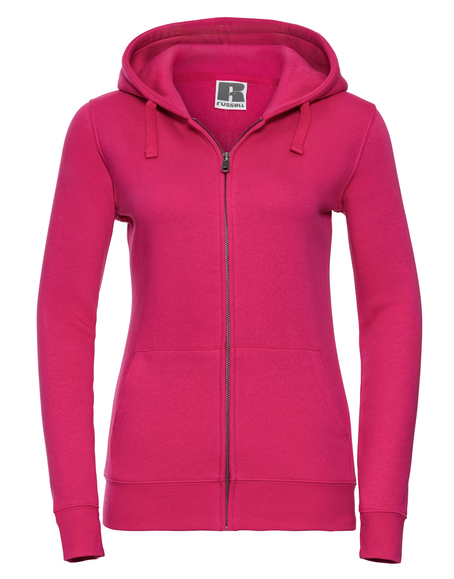 Ladies' Authentic Zipped Hood Jacket - Fuchsia