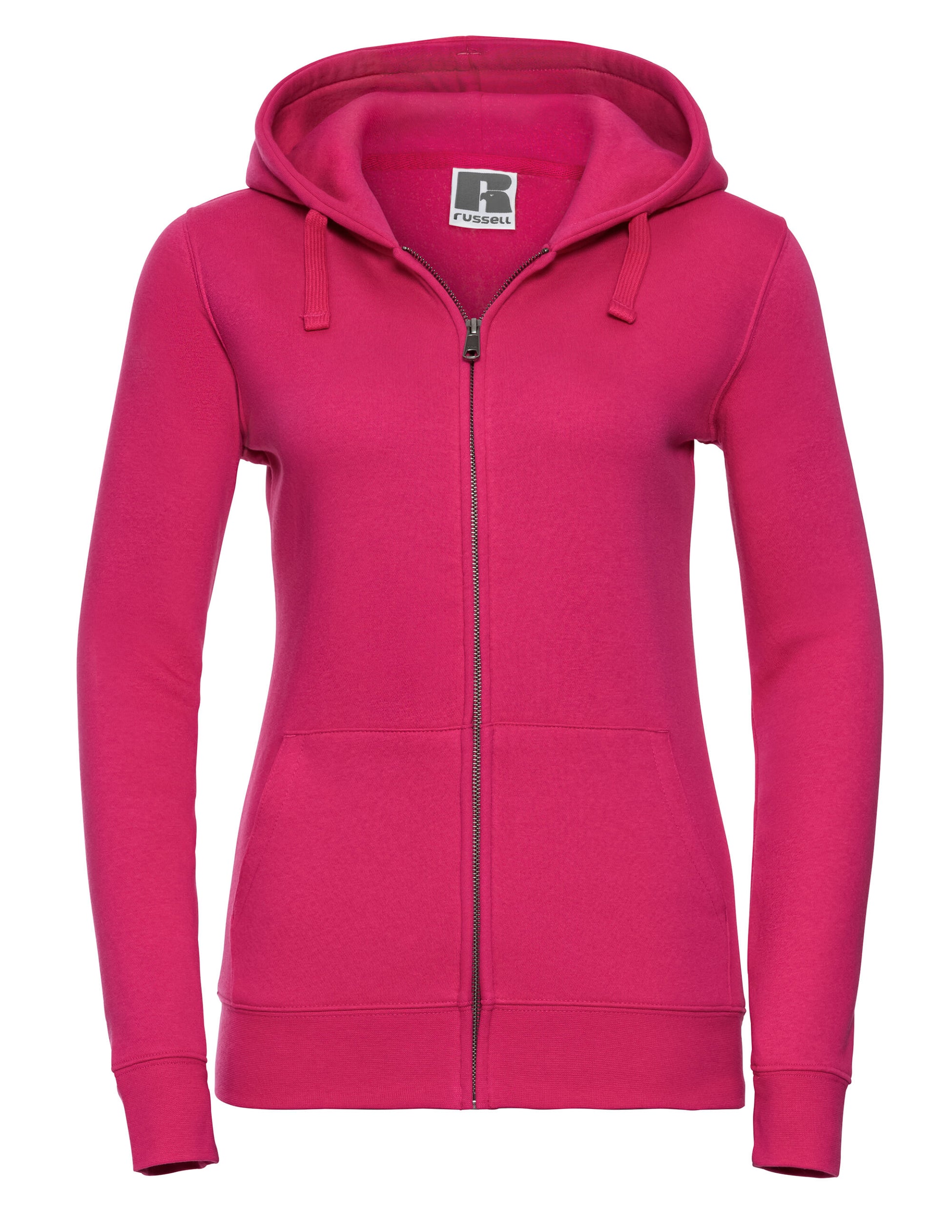 Ladies' Authentic Zipped Hood Jacket - Fuchsia
