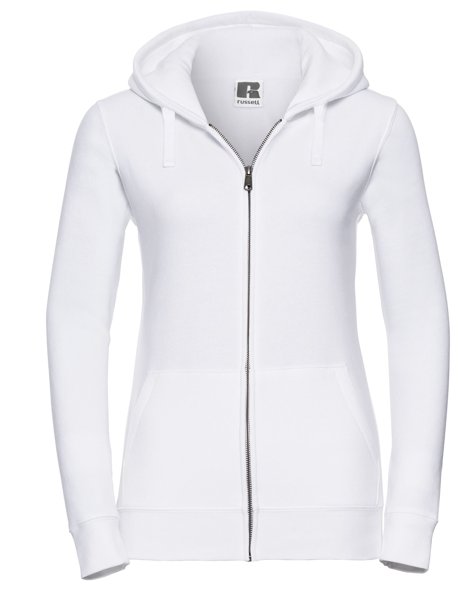 Ladies' Authentic Zipped Hood Jacket - White